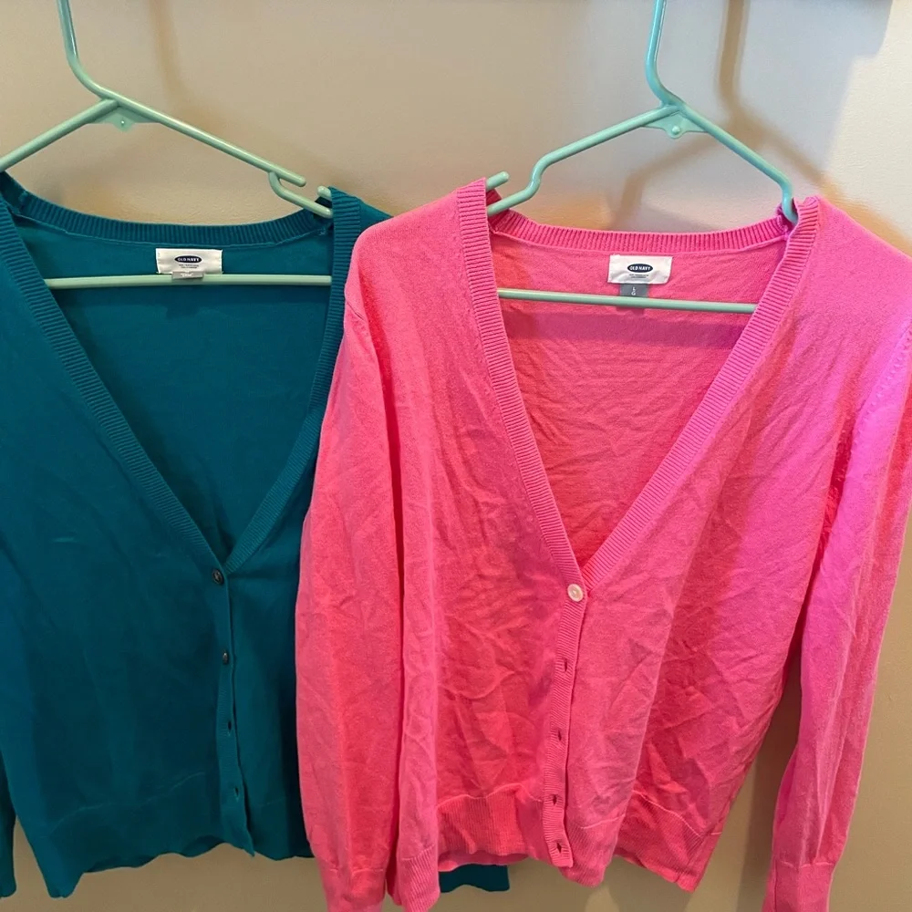2 nwot Old Navy v-neck cardigans - Picture 1 of 3